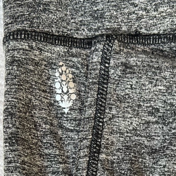 Free People Infinity Leggings Heathered Black/Gray-13" Waist; 22" Inseam - Picture 4 of 4